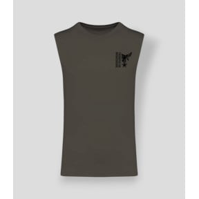 T-shirt sans manche Montagne design Dark kakhi - Summit Outdoor Lifestyle