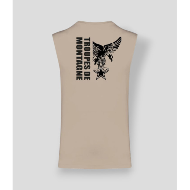 Camiseta sin mangas Montaña diseño Light sand - Summit Outdoor Lifestyle