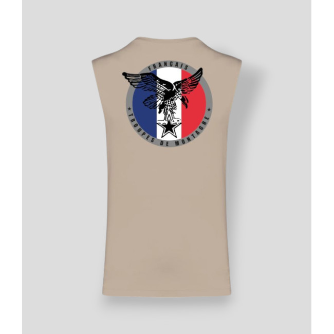 T-shirt sem mangas Montagne France Light sand - Summit Outdoor Lifestyle