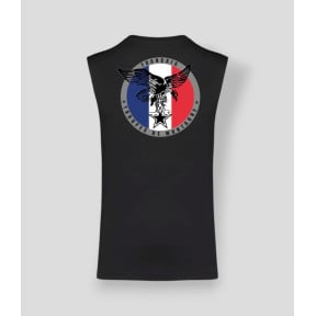 Mouwloos T-shirt Berg Frankrijk Zwart - Summit Outdoor Lifestyle