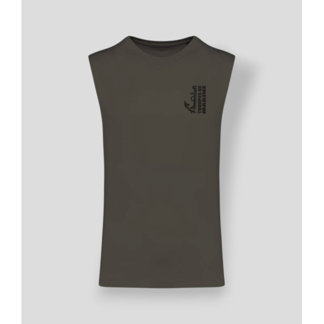 Mouwloos T-shirt TDM design Dark kakhi - Summit Outdoor Lifestyle