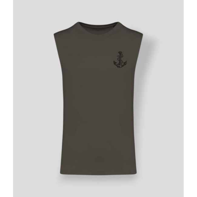 T-shirt sans manche TDM France Dark kakhi - Summit Outdoor Lifestyle