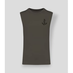 Mouwloos T-shirt TDM Frankrijk Dark kakhi - Summit Outdoor Lifestyle