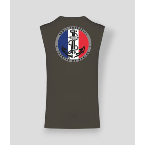 Ärmelloses T-Shirt TDM France Dunkel-Khaki - Summit Outdoor Lifestyle