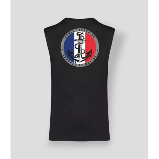 Mouwloos T-shirt TDM Frankrijk Zwart - Summit Outdoor Lifestyle