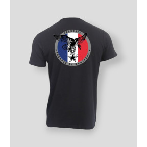 T-shirt Bergtroepen Frankrijk Zwart - Summit Outdoor Lifestyle
