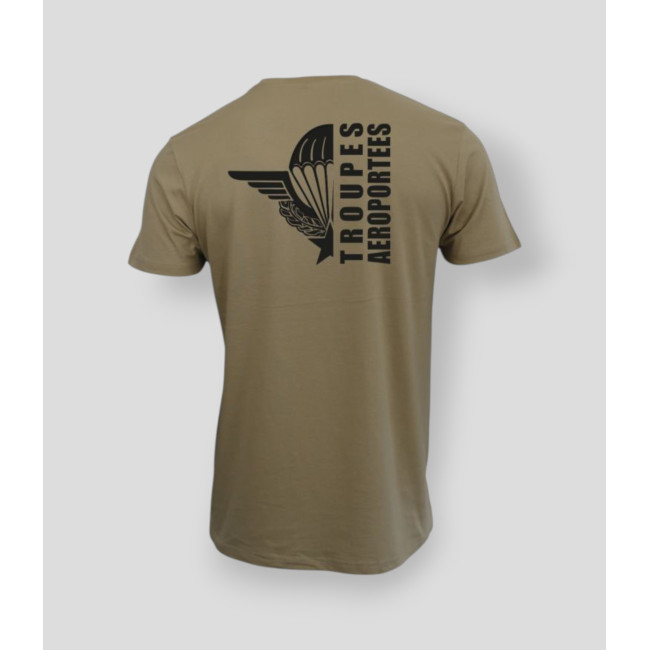 T-shirt Troupes Aéroportées design Coyote - Summit Outdoor Lifestyle
