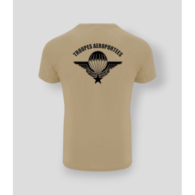 T-shirt Troupes aéroportées CONTROL DRY Coyote - Summit Outdoor Lifestyle