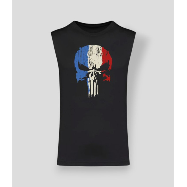 T-shirt sans manche Punisher France Noir - Summit Outdoor Lifestyle