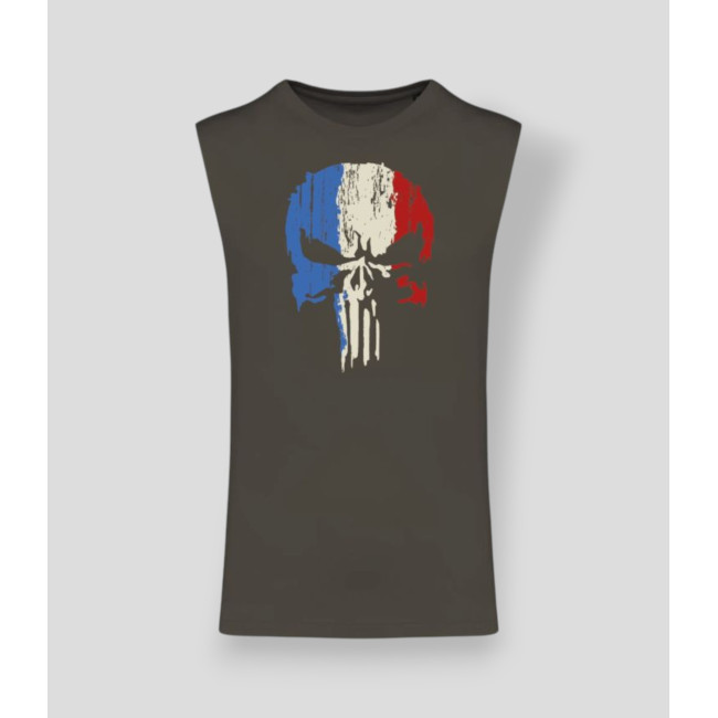 T-shirt sans manche Punisher France Dark kakhi - Summit Outdoor Lifestyle