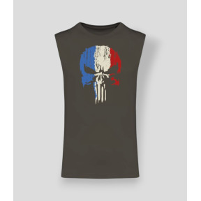 Camisola sem mangas 145g Punisher France - Dark Kakhi - Summit Outdoor Lifestyle