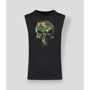 Camiseta sin mangas Punisher Camo Negro - Summit Outdoor Lifestyle