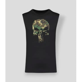 Camiseta sin mangas Punisher Camo Negro - Summit Outdoor Lifestyle