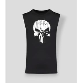 T-shirt sans manche Punisher Blanc Noir - Summit Outdoor Lifestyle