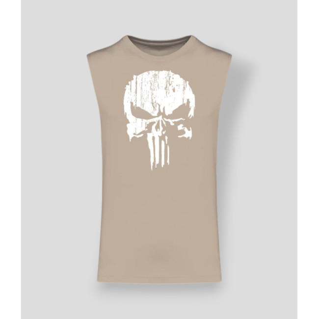 T-shirt sans manche Punisher Blanc Light sand - Summit Outdoor Lifestyle