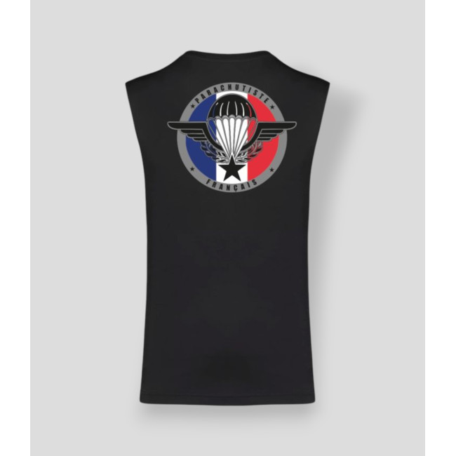 Ärmelloses T-Shirt Fallschirmjäger Frankreich Schwarz - Summit Outdoor Lifestyle