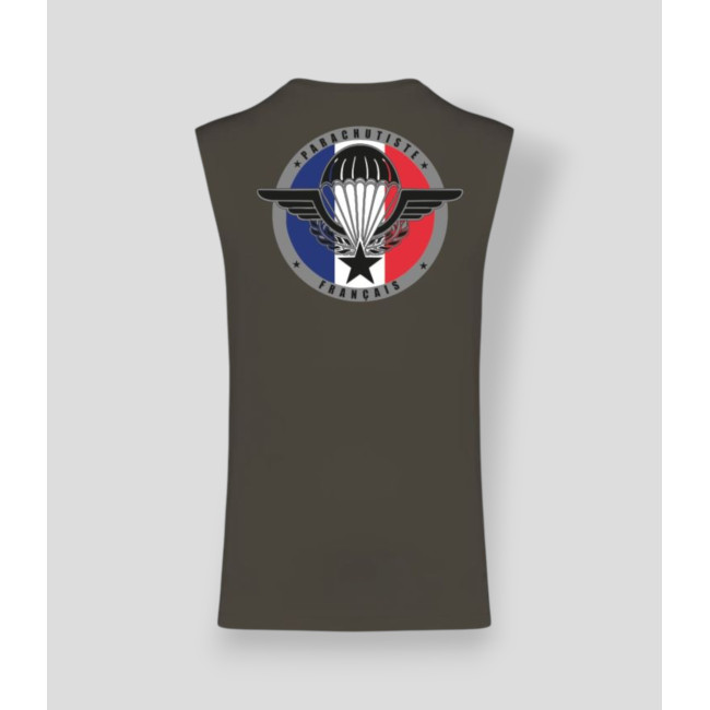 Ärmelloses T-Shirt Para France Dunkelkhaki - Summit Outdoor Lifestyle