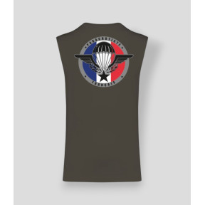 Ärmelloses T-Shirt Para France Dunkelkhaki - Summit Outdoor Lifestyle