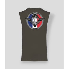 Mouwloos T-shirt Para Frankrijk Dark kakhi - Summit Outdoor Lifestyle