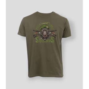 T-shirt Przekrocz swoje granice Żołnierze Khaki - Summit Outdoor Lifestyle