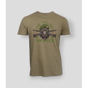 T-shirt Push your limit Soldiers Coyote - Summit Outdoor Lifestyle