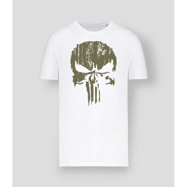 T-shirt Punisher Kaki Wit - Summit Outdoor Lifestyle