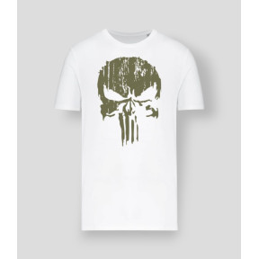 T-shirt Punisher Khaki Biały - Summit Outdoor Lifestyle