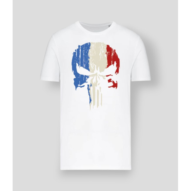 T-shirt Punisher France Blanc - Summit Outdoor Lifestyle