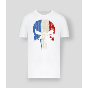 T-shirt Punisher France Blanc - Summit Outdoor Lifestyle