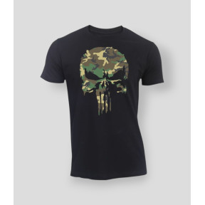 T-shirt Punisher Camo Nero - Summit Outdoor Lifestyle