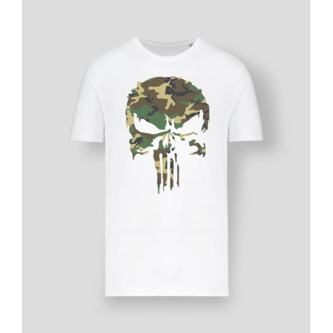 T-Shirt Punisher Camo Weiß - Summit Outdoor Lifestyle