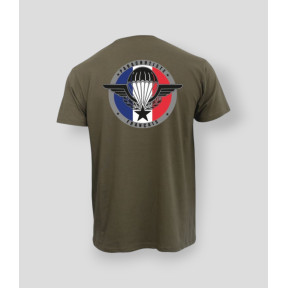 T-shirt Parachutist Frankrijk Kaki - Summit Outdoor Lifestyle