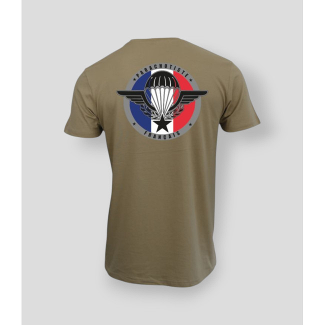 T-shirt Parachutist Frankrijk Coyote - Summit Outdoor Lifestyle