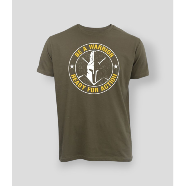 Camiseta Be a warrior Caqui - Summit Outdoor Lifestyle