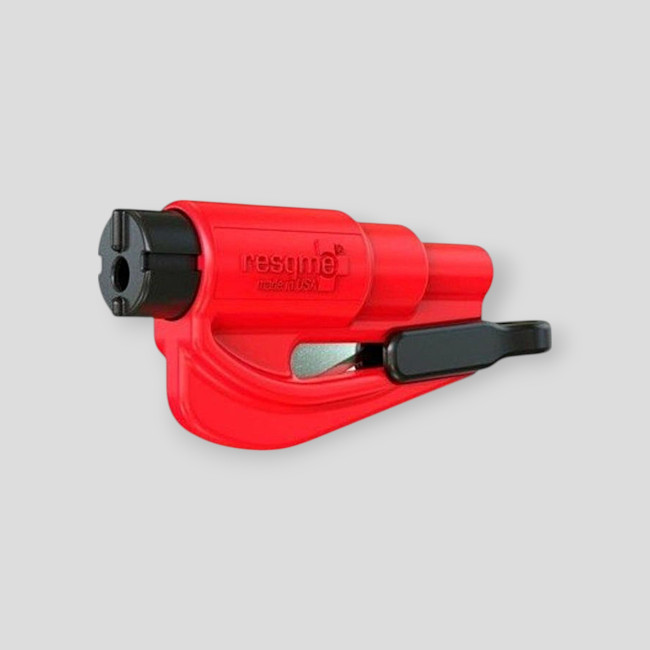 Quebra-vidro corta-cinto resqme vermelho - Resqme