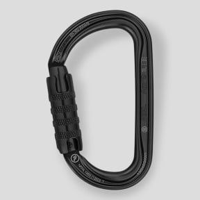 Mousqueton asymétrique ultra-léger Sm'D à verrouillage Triact-Lock® - Noir - Petzl 