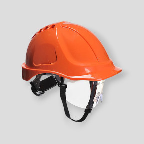 Casque endurance de chantier avec visière Rouge - Portwest