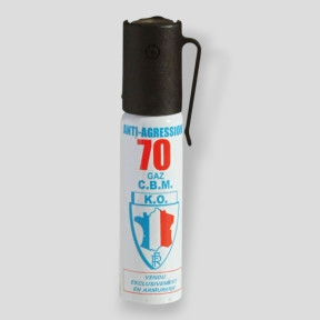Spray anti-agressão Gás CS Potência 70 - 25ml - Le Protecteur