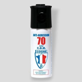 Anti-aanvalsaerosol CS gas kracht 70 - 50ml - Le Protecteur