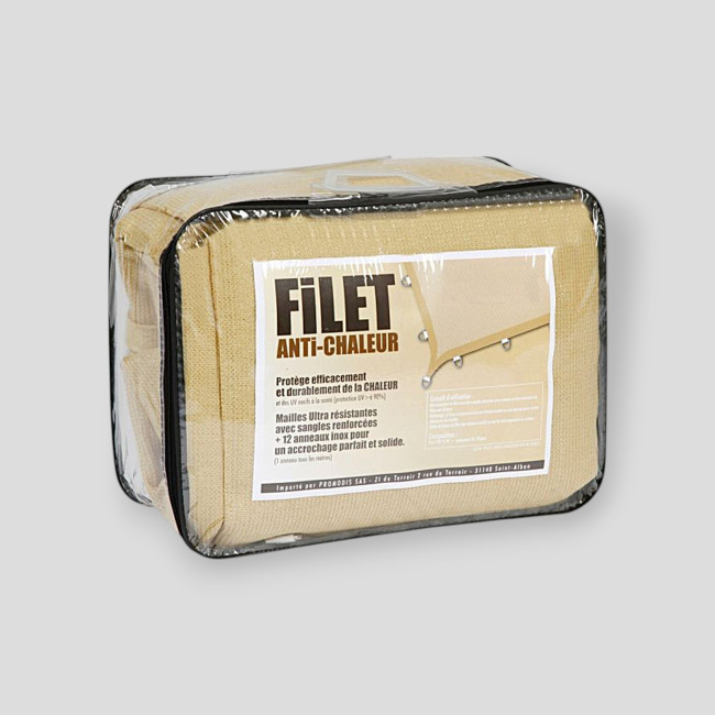 Rete anti-calore 4X4 M sabbia - Ares Rete anti-calore 4X4 M sabbia - Ares