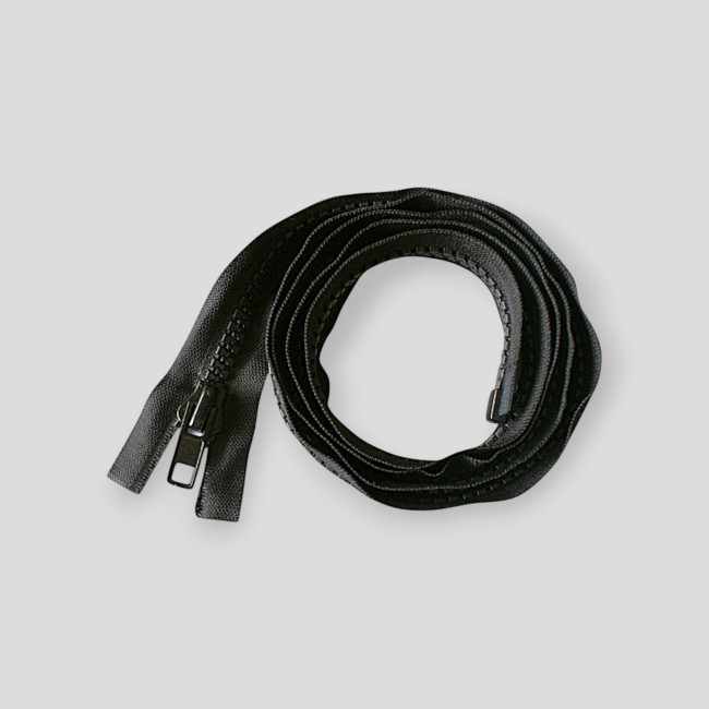 Cierre cremallera 140 cm de malla inyectada Negro - LMA