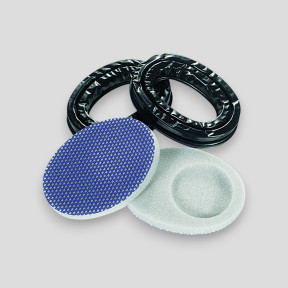 Hygiene-Ersatzset (Gelringe + Polster) für Gehörschutz Supreme Pro und Pro-X - Schwarz - MSA Sordin