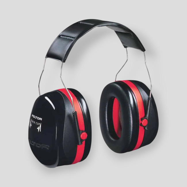 Casco Optime III Peltor - Rojo/Negro - GK