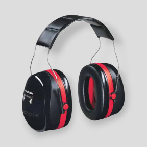 Protetor Auricular Optime III Peltor - Vermelho/Preto - GK
