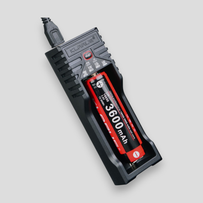 Einfaches Ladegerät K1 Pro für wiederaufladbare Batterien/Akkus - Schwarz - Klarus