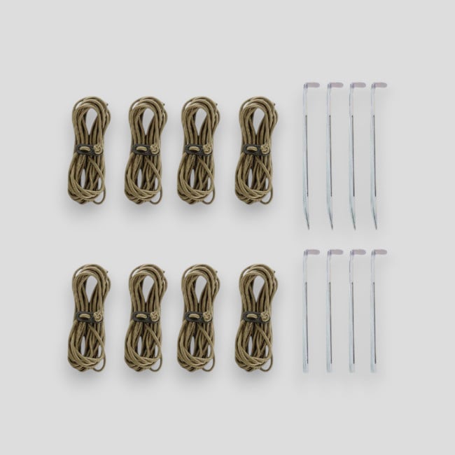 Kit de fixação para lonas de terreno (20 peças) Expedição - Verde Azeitona - A10 Equipment