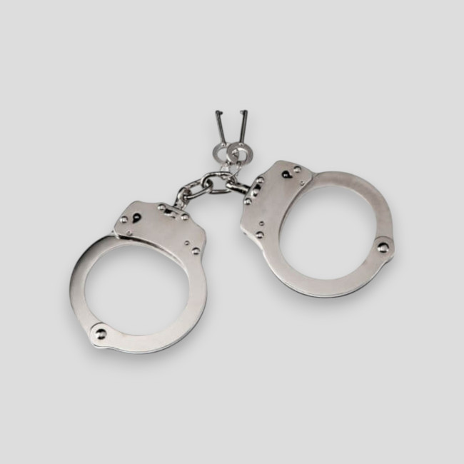 Handboeien met nikkelketting - A10 Equipment