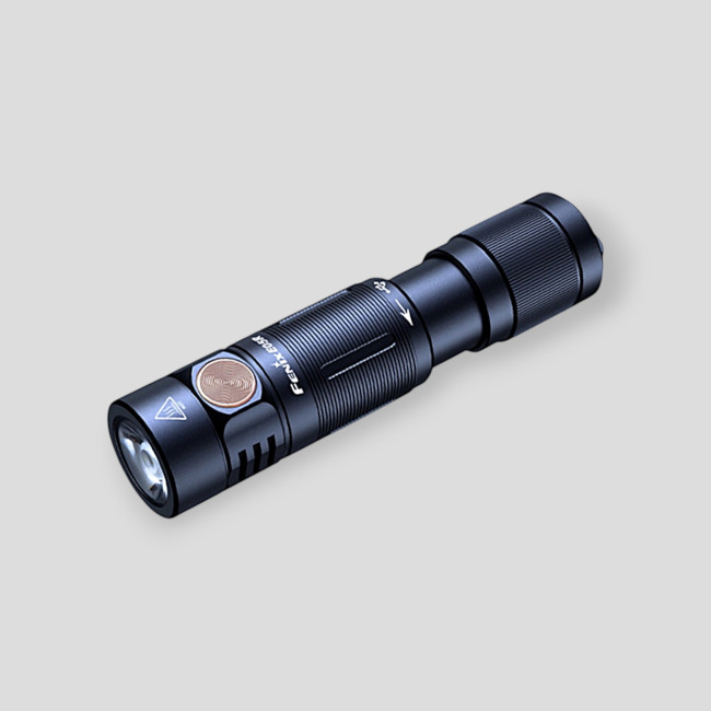 Lampe de poche porte-clés 400 lumens rechargeable E05R Noir - Fenix