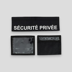 3er-Set Private Sicherheit Patches - Schwarz - CityGuard