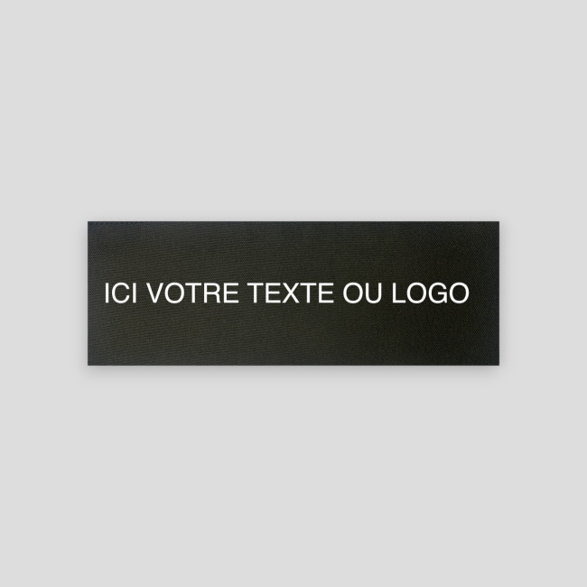 Flap dos neutre à personnaliser pour gilet Thor - Noir - VVS